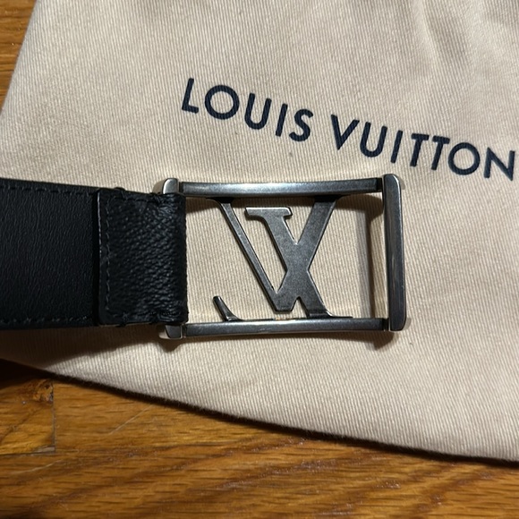 Louis Vuitton - Men’s Monogram Eclipse Belt - Black - Size 34 / 85 - Picture 11 of 12
